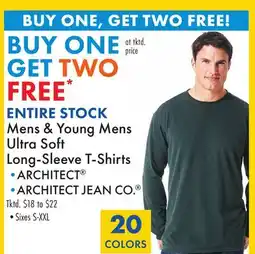 Boscov's Mens & Young Mens Ultra Soft Long-Sleeve T-Shirts offer