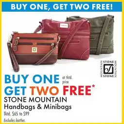 Boscov's STONE MOUNTAIN Handbags & Minibags offer