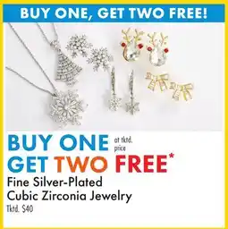 Boscov's Fine Silver-Plated Cubic Zirconia Jewelry offer