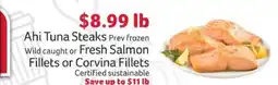 Winn Dixie Ahi Tuna Steaks offer