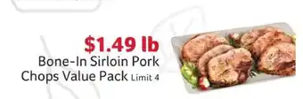 Bone-In Sirloin Pork Chops Value Pack