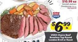 Winn Dixie USDA Choice Beef Boneless Top Round London Broil or Roast offer