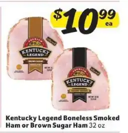 Winn Dixie Kentucky Legend Boneless Smoked Ham or Brown Sugar Ham offer