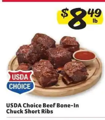 Winn Dixie USDA Choice Beef Bone-In Chuck Short Ribs offer