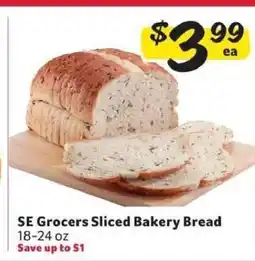 Winn Dixie SE Grocers Sliced Bakery Bread offer