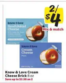 Winn Dixie Know & Love Cream Cheese Brick offer
