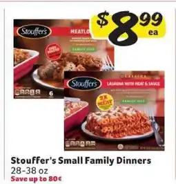 Winn Dixie Stouffer's Small Family Dinners offer