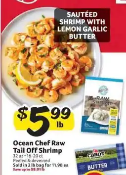 Winn Dixie Ocean Chef Raw Tail Off Shrimp offer