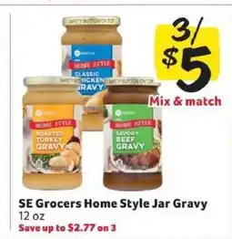 Winn Dixie SE Grocers Home Style Jar Gravy offer