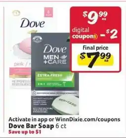 Winn Dixie Dove Bar Soap offer