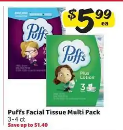 Winn Dixie Puffs Facial Tissue Multi Pack offer