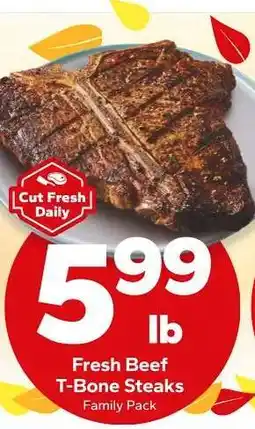 Save a Lot Fresh Beef T-Bone Steaks offer