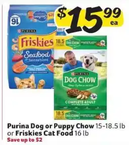 Winn Dixie Purina Dog or Puppy Chow or Friskies Cat Food offer