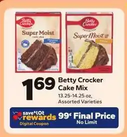 Save a Lot Betty Crocker Cake Mix offer