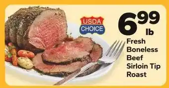 Save a Lot Fresh Boneless Beef Sirloin Tip Roast offer