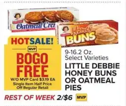 Food Lion Little Debbie Honey Buns or Oatmeal Pies offer