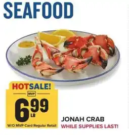Food Lion Jonah Crab offer
