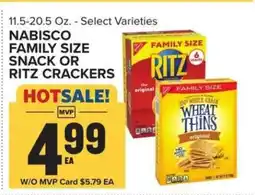 Food Lion Nabisco Family Size Snack or Ritz Crackers offer