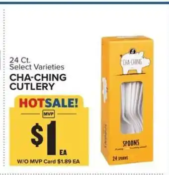 Food Lion CHA-CHING CUTLERY offer