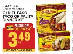 Food Lion Old El Paso Taco or Fajita Dinner Kit offer