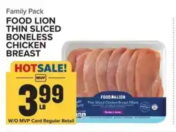 Food Lion Food Lion Thin Sliced Boneless Chicken Breast offer