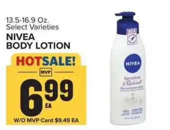 Food Lion Nivea Body Lotion offer