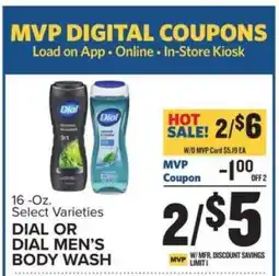 Food Lion Dial or Dial Men's Body Wash offer