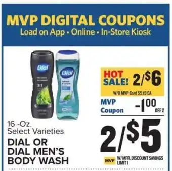 Food Lion Dial or Dial Men's Body Wash offer
