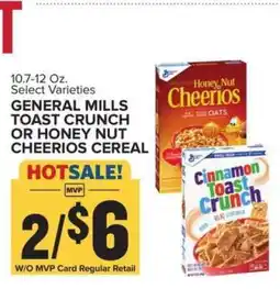 Food Lion General Mills Toast Crunch or Honey Nut Cheerios Cereal offer