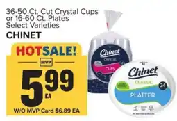 Food Lion CHINET Crystal Cups or Plates offer