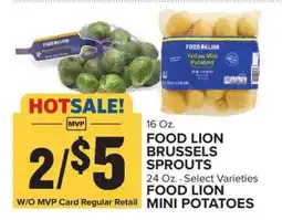 Food Lion FOOD LION BRUSSELS SPROUTS / FOOD LION MINI POTATOES offer