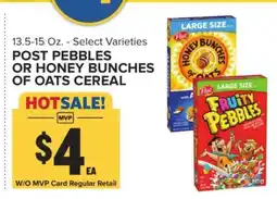 Food Lion Post Pebbles or Honey Bunches of Oats Cereal offer