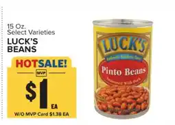 Food Lion LUCK'S BEANS offer