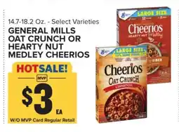 Food Lion General Mills Oat Crunch or Hearty Nut Medley Cheerios offer