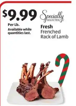 Aldi Specially Selected Fresh Frenched Rack of Lamb offer