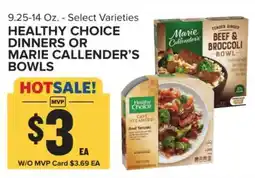 Food Lion Healthy Choice Dinners or Marie Callender’s Bowls offer
