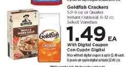Food 4 Less Goldfish Crackers or Quaker Instant Oatmeal offer