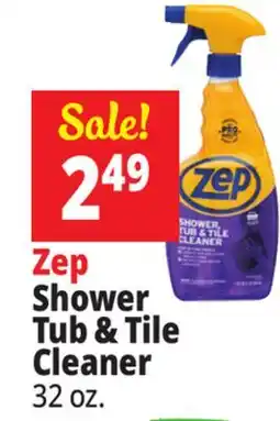 Ocean State Job Lot ZEP Shower Tub & Tile Cleaner 32 oz offer