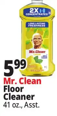 Ocean State Job Lot Mr. Clean Floor Cleaner offer