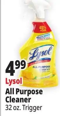 Ocean State Job Lot Lysol All Purpose Lemon Breeze Cleaner 32 oz offer