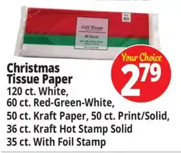 Ocean State Job Lot Christmas Tissue Paper offer