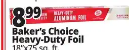 Ocean State Job Lot Baker's Choice Premium Quality Heavy-Duty Aluminum Foil 75' offer