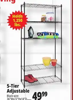 Ocean State Job Lot 5-Tier Household Wire Shelving offer