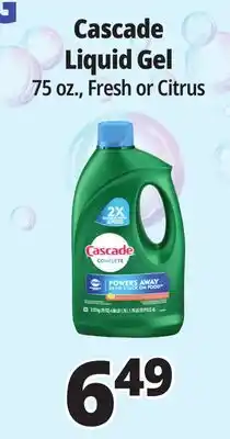 Ocean State Job Lot Cascade Complete Citrus Dishwasher Detergent with Dawn offer