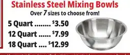 Ocean State Job Lot Stainless Steel Mixing Bowl offer