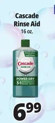 Ocean State Job Lot Cascade Rinse Aid 16 oz offer