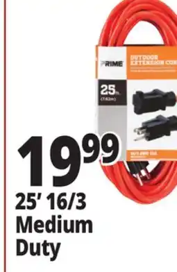 Ocean State Job Lot Prime 16/3 Medium-Duty Outdoor Extension Cord 25' offer