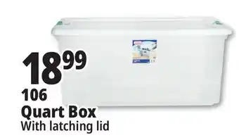 Ocean State Job Lot Sterilite Latch Top Storage Box 106 Qt offer