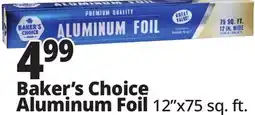 Ocean State Job Lot Baker's Choice Premium Quality Aluminum Foil offer