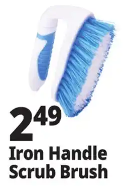 Ocean State Job Lot Gleam Iron Handle Scrub Brush offer